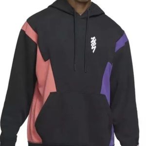 Nike Air Jordan Dri-FIT Zion Men's Fleece Hoodie (Black/Neon)